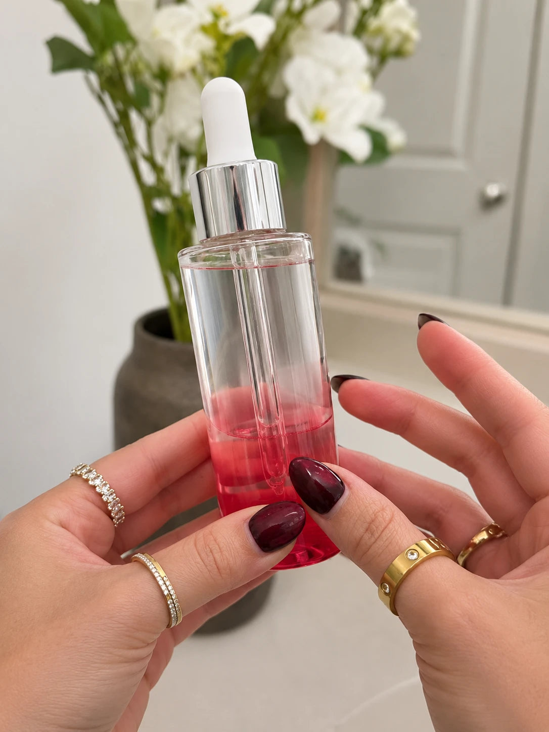 Apply your serum while you massage