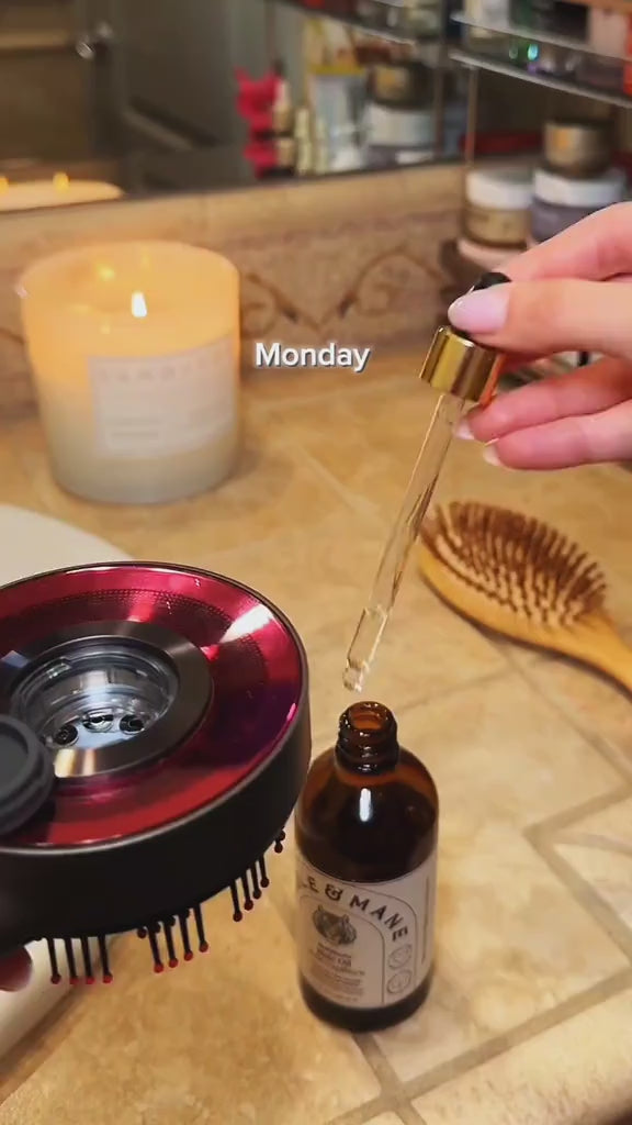 Rubra hair-oiling routine